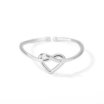 Intertwined Heart Love Ring